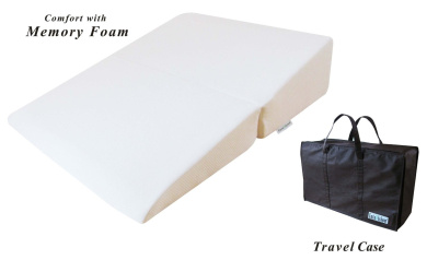 Intevision Folding Wedge Bed Pillow 80cm X 60cm X 18cm With