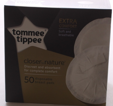 50-Pack Tommee Tippee 43123820 Closer to Nature Disposable Breast Pads