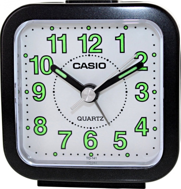 Casio TQ141-2 Travel Quartz Beep Alarm Clock (Blue) by Casio - Shop
