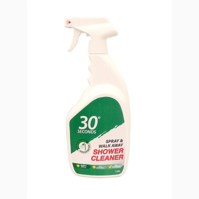 shower cleaner spray and walk away
