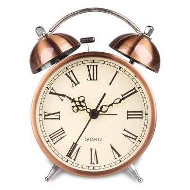 Rose HENSE 5 Classic Retro Antique Design European Style Decorative Mantel Clock Mute Silent Quiet Quartz Movement Metal Frame Desk Table Alarm clock HA65