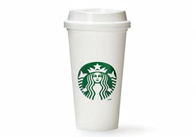 starbucks white glass cup
