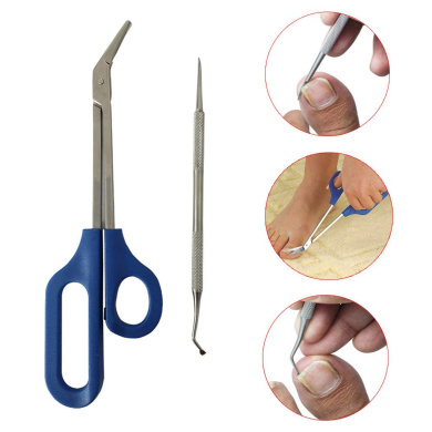 toe toenail ongles handled ongle scissor ciseaux ergonomic pedicure cuticle longue
