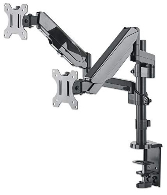 Manhattan Universal Dual Gas-Spring Monitor Mount (17–32 in) — Supports ...