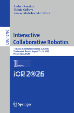 Interactive Collaborative Robotics, Andrey Ronzhin (Edited ) Valeria ...