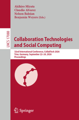Collaboration Technologies and Social Computing, Akihiro Miyata (Edited ...